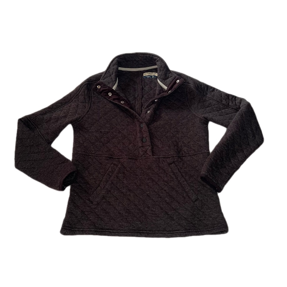 Magellan Outdoors Classic Fit Pullover in Dark Gray Women’s Size Small